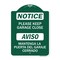 Signmission Please Keep Garage Closed Mantenga La Puerta Del Garaje Cerrado, A-DES-GW-1824-23289 A-DES-GW-1824-23289 - alternate 1